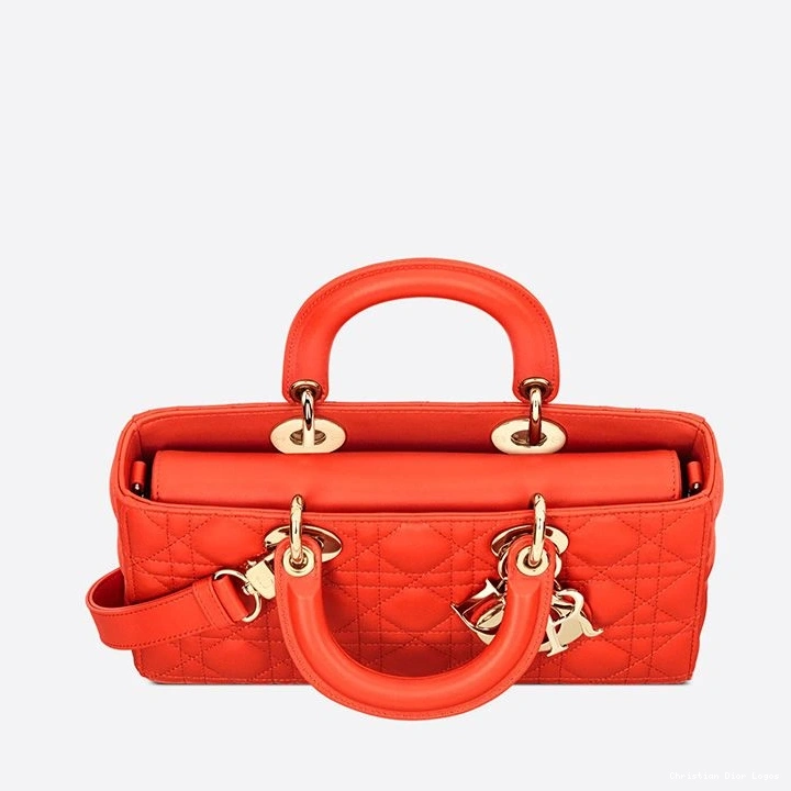 Cheap Cannage Orange Lambskin Medium D-Joy Bag Lady 0811 Luxury